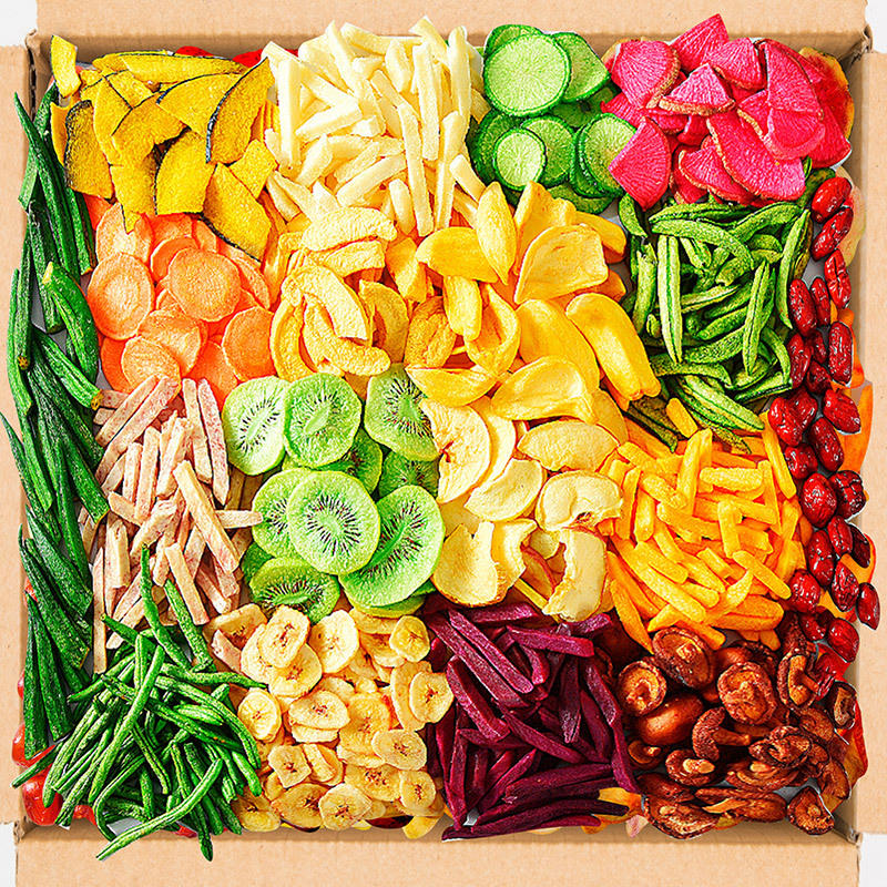 享鲜人果蔬脆片果蔬干蔬菜干冻干水果无花果草莓香菇脆秋葵干