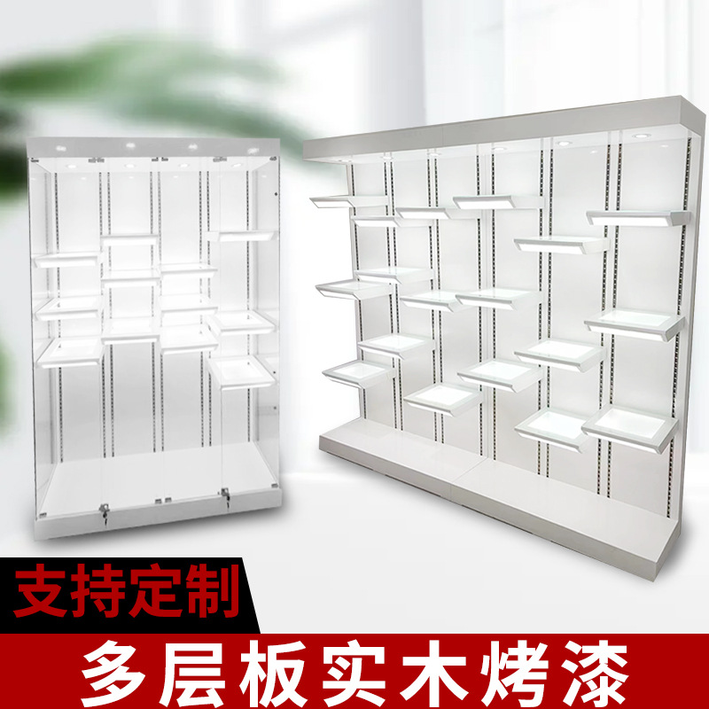 礼物展示柜带锁直播公司间柜家用包包玩具展柜收纳柜背可调节