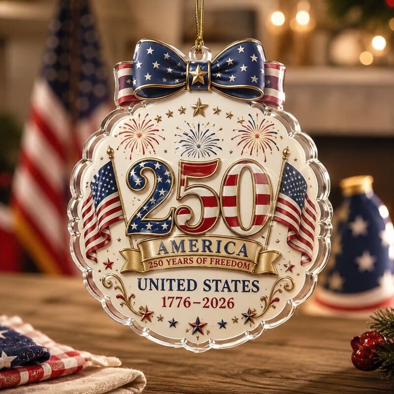 Etsy Hot-Selling 1776-2026 250Th Anniversary Commemorative Custom-Made American 250Th Anniversary Decorative Hanging Ornaments