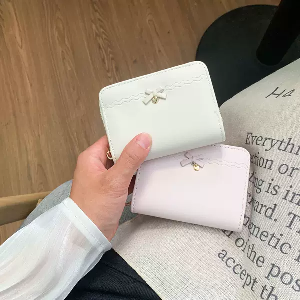 Solid Color Simple New Style Women's Card Holder, Ins-Style Wallet with a High-End Feel, Mini Women's Card Holder, Cross-Border Leather Wallet Wholesale