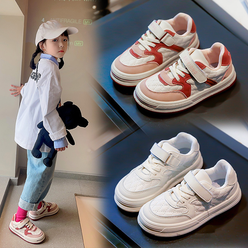Kinder Sport Schuhe 2023 Frühling und Herbst Neue Mädchen Kleine Weiße Schuhe Lässig und Vielseitig Atmungsaktive Mädchen_voghion.com