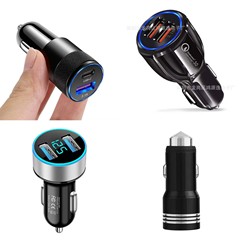 安全ハンマー車載A C充電器1A-2.4A