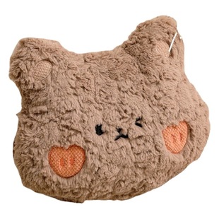 Soft cute big head electric heater bag rechargeable female hand warmer plush warm baby quilt special electric heater explosion-proof warm water bag