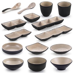 メラミンの二三格の味の皿の業務用の鍋は皿のプラスチックの調味料をつけて格を分けます。