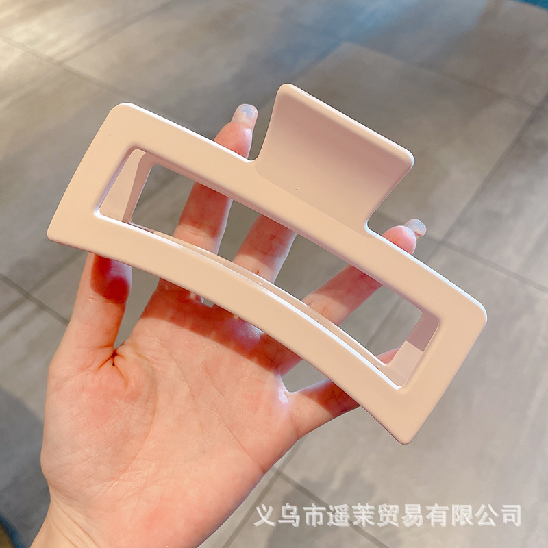 咖色磨砂抓夹女2025年新款发夹后脑勺大号发量多鲨鱼夹子发卡头饰|undefined