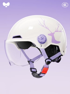 and Cute Safety Helmet – Motosiklet kaskı (dəbilqə) - 3c-white-elk-hd-short-lens-class-a-new-national-standard-one-size-fits-all