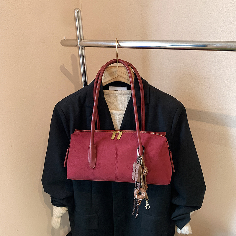 Women's Boston Handbag 2025 New Trendy Autumn/Winter Casual Large Capacity Retro Versatile Crossbody Bag - Thumbnail 8