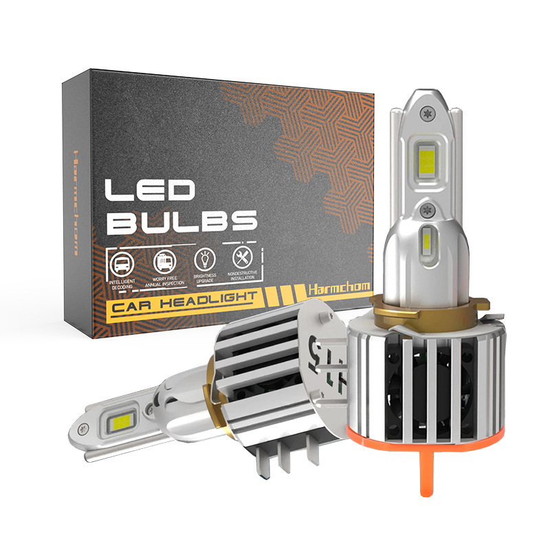 Cross-border factory highlights H15 car bulbs upgrade far and near integrated LED headlights