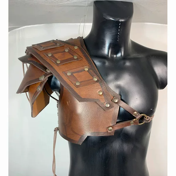 2023 cross-border new European ancient medieval Viking COSPLAY stage props shoulder pads