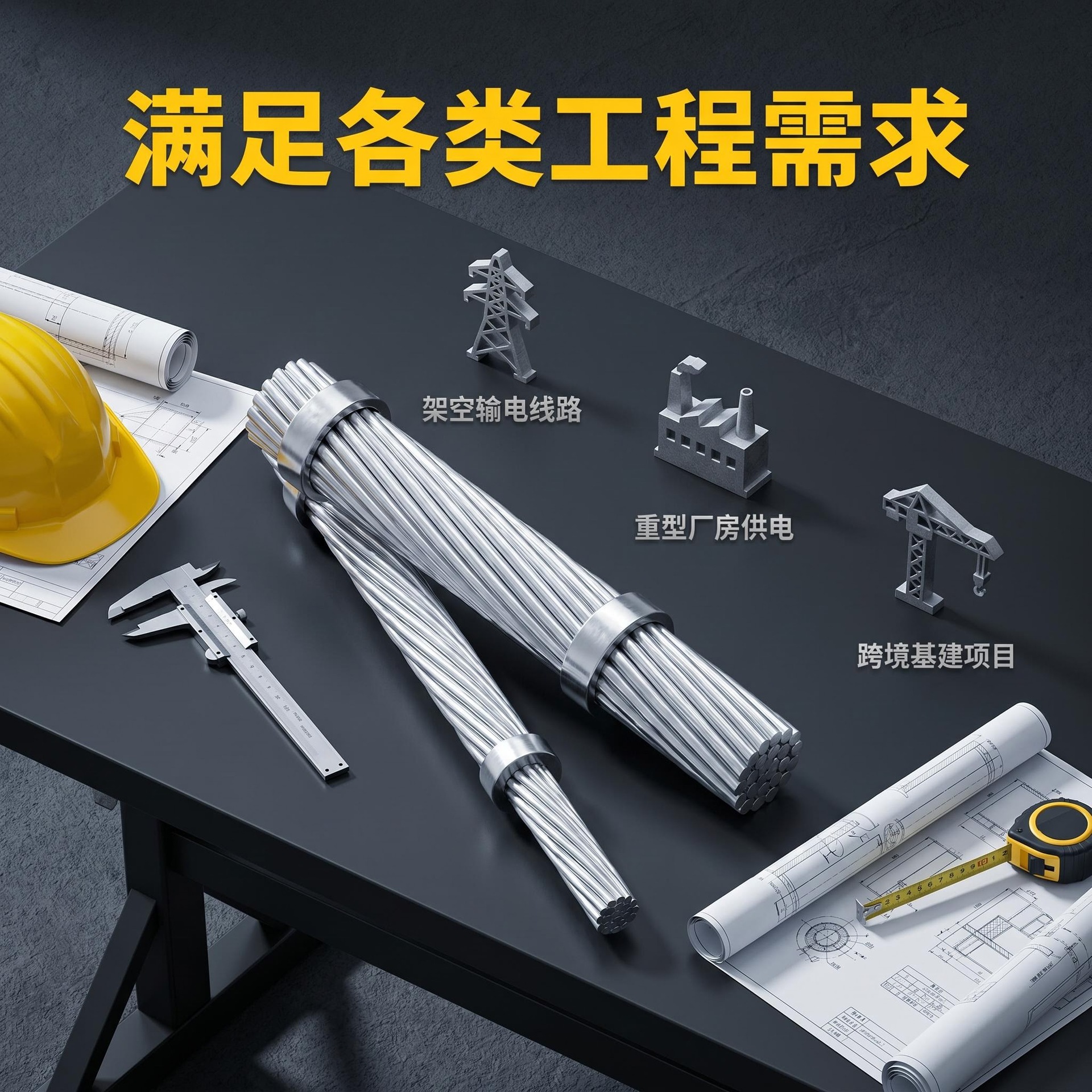 厂家供应国标高导国标电线钢芯铝绞线ACSR架空绝缘电线电缆裸铝线