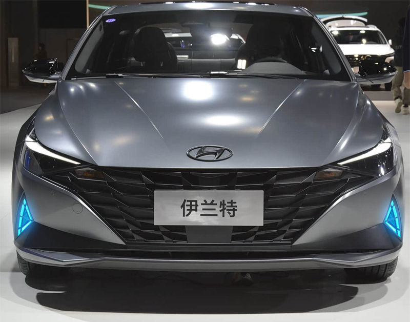 Suitable for 21 Models of Hyundai Elantra Daytime Running Lights, Seventh-Generation Elantra Front Fog Lights, Special Modified Led Bar Lights