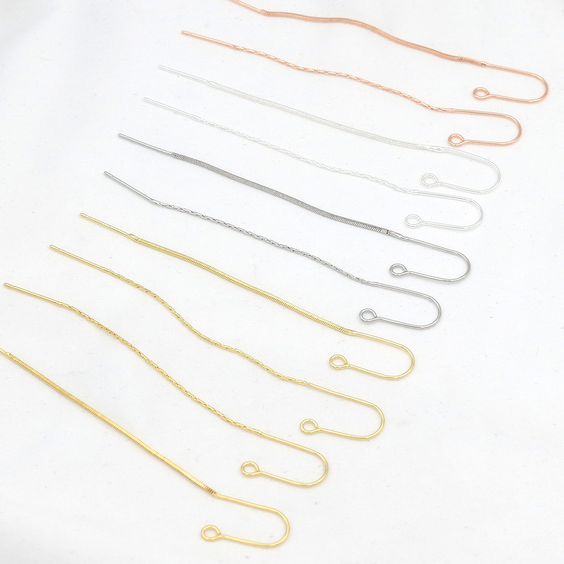 U-Shaped Ear Wire Ear Studs 14K18K Real Gold Handmade Color-Preserving Earring Accessories DIY Chain-Shaped Ear Wire Material A59 U-Shaped Ear Wire Ear Studs 14K18K Real Gold Handmade Color-Preserving Earring Accessories DIY Chain-Shaped Ear Wire Material A59
