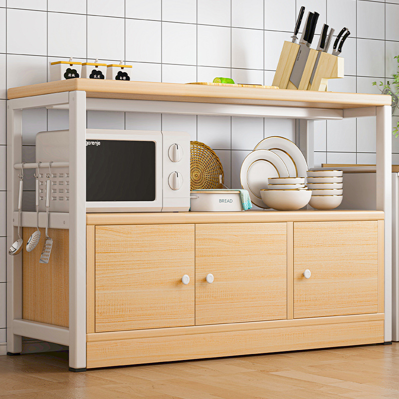 Estante de almacenamiento para cocina, armario doméstico de varios niveles con ruedas, armario multifuncional, armario de almacenamiento, aparador integrado.