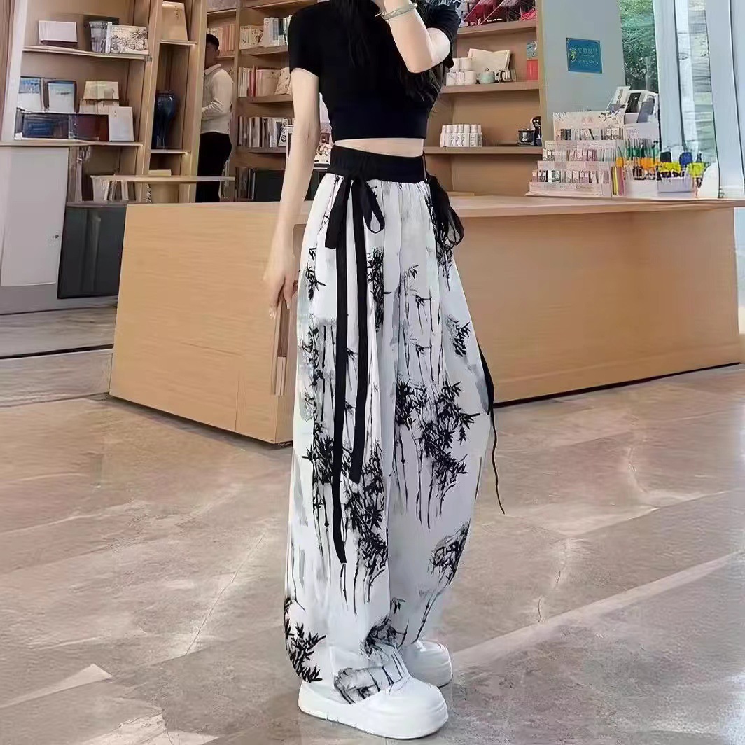 [잉크 대나무 잎] 주머니 없음