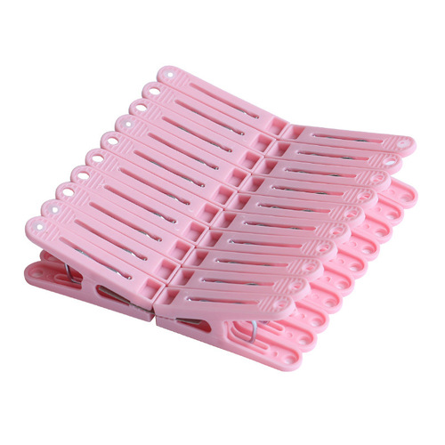 Large clip clothes hanger household clothes clip clothes drying clip plastic drying quilt drying large windproof clip small clip mosquito net