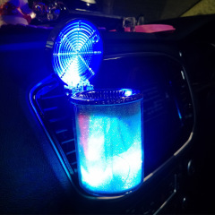 Chroma Light Ashtray Car with LED Lighting Air Outlet Car Ashtray Car Smoking Tray One Piece Dropshipping