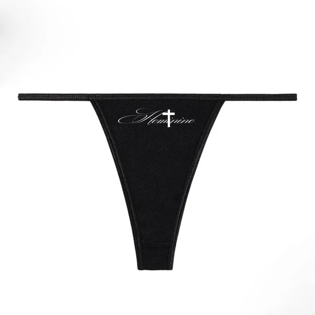 Amazon nueva impresión de letras americanas de estilo europeo y americano sexy bikini de mujer thongs cintura baja al por mayor