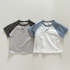 Summer wear Korean style children's clothing for boys and girls, colorful short-sleeve T-shirts for children, half-sleeve base tops for babies, baby clothes