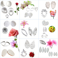 セットシミュレーション花卉薔薇木槻百合チューリップ花シリカゲル金型花びら砂糖花乾燥ペスケーキ金型