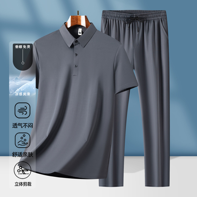 다크 그레이 슈트 (남성 여름옷 세트)