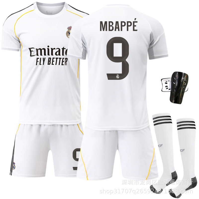 2526 クラブスーツ No.9 ムバッペ ジャージ 7 ウニヒス ロナウド 正しい新しいレアル マドリード ホーム サッカー ユニフォーム|undefined