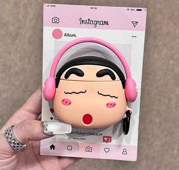 Airpods4 funda protectora 2024 funda para auriculares para dibujos animados de silicona para Apple bluetooth funda de silicona ins linda 4ta generación