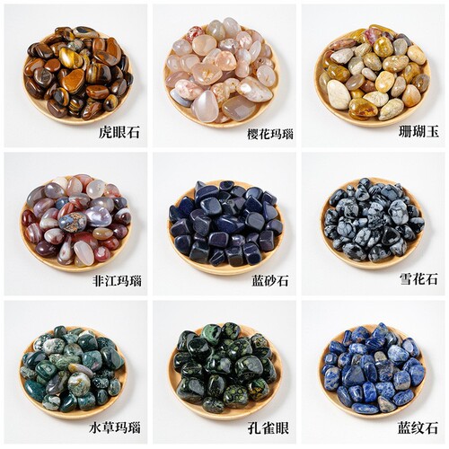 Crystal large grain polished tumbled powder crystal amethyst tiger eye stone aventurine crystal raw stone diffuser stone decoration