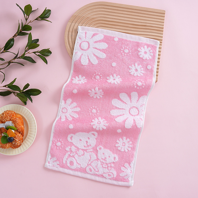 Serviette pour enfants en fibres de bambou et coton, petite serviette pour le visage, douce et non pelucheuse, vente en gros_voghion.com