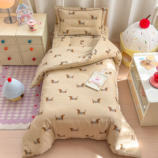 Kindergarten Quilt Three-Piece Set Pure Cotton Type a Kidsren's Special Small Quilt Bedding Six-Piece Set Nap Bedding