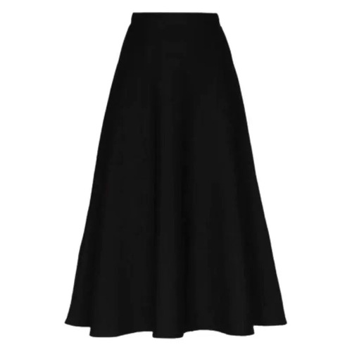 Pocket Spring and Autumn High-Waisted Slimming Large-Sleeve Skirt Casual Women's Skirt Versatile Medium-Length Skirt Base Skirt Trendy