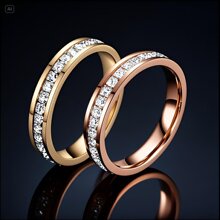 不锈钢钛钢戒指女批发满天星不掉色韩版小众高级感韩国指环冷淡风