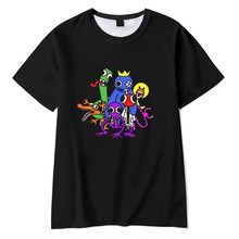 3D新款短袖男女游戏周边Rainbow Friends彩虹朋友数码印花T恤