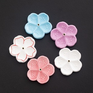 Ceramic Cherry Blossom Line Fragrance Insert with Gold Ring Multicolor Cute Paper Crane Fragrance Stand Fragrance Stand Fragrance