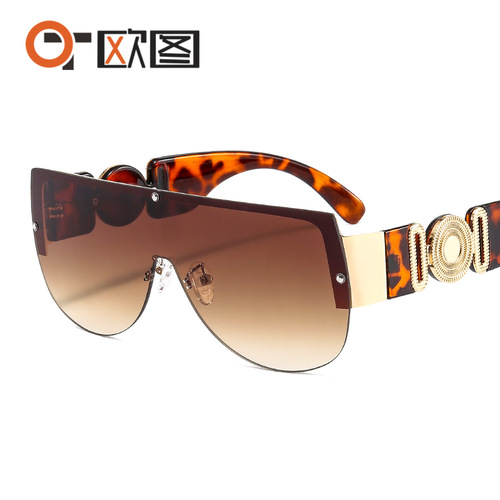 One-piece fashionable sunglasses for men and women, personalized modern retro one-piece goggles M504 cross-border accessories theme
