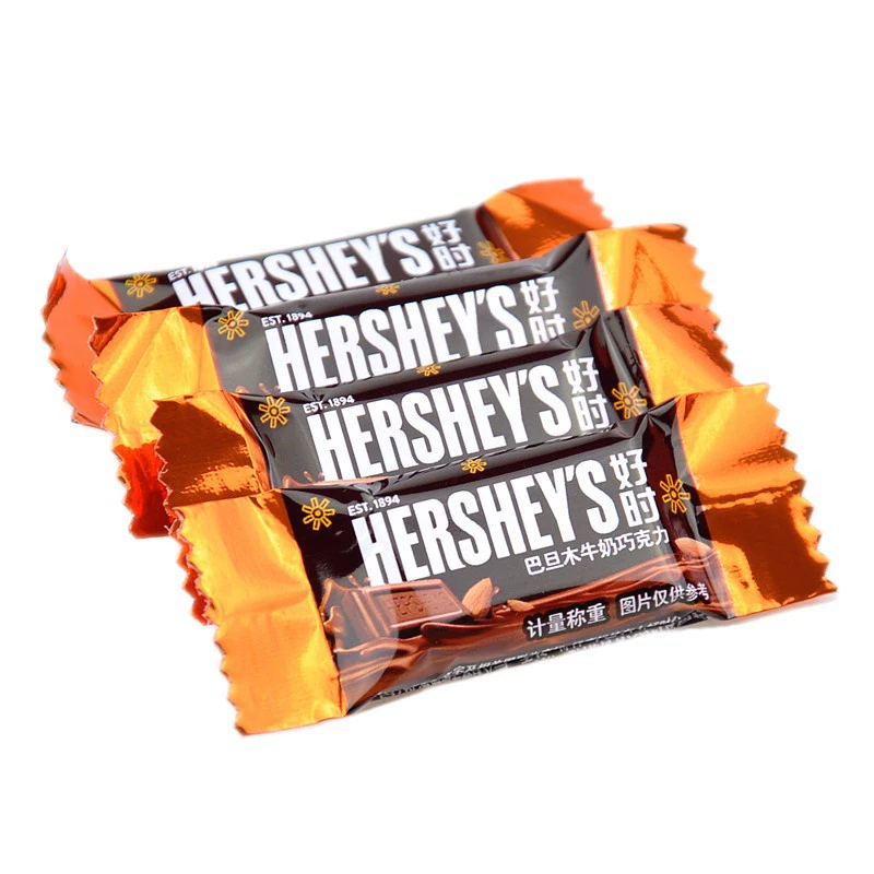 Шоколад HERSHEY'S Mixed Rows — молочный и белый, индивидуальная упаковка, Оптовая 500 г (примерно 125 шт)