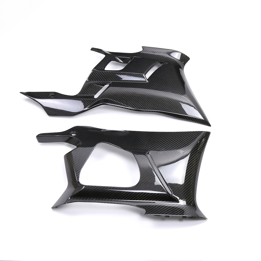 Suitable for new YAMAHA YAMAHA R3 lower spoiler carbon fiber shell motorcycle accessories lower large side plate
