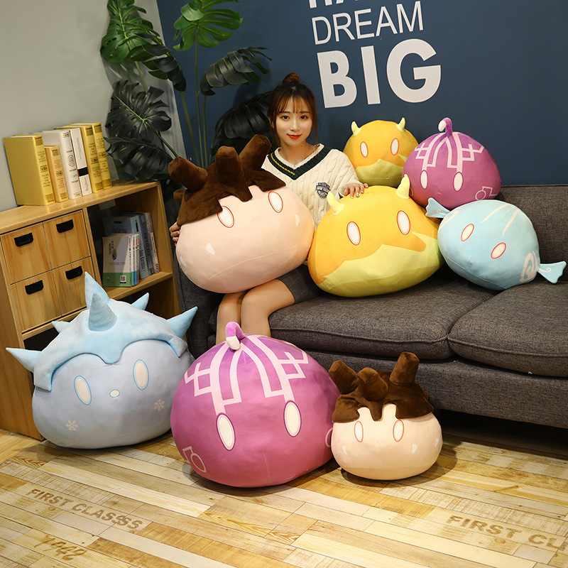 Yuanshen Game Peripheral Animation Slime Plush Toy Dumpling Sleeping Doll Men And Women Pillow Cushion Two-dimensional
