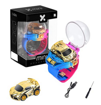 Douyin Internet Red Toy Watch Mini coche eléctrico de control remoto Coche Amazon Niños y amigas Regalo