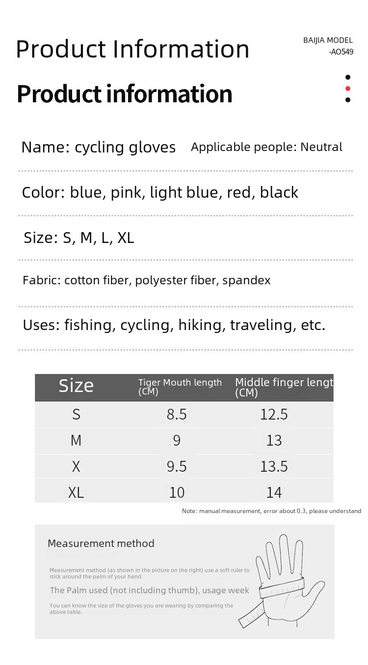 Gants demi-doigts printemps et été en gros hommes et femmes sports cyclisme alpinisme voyage pêche respirant yoga fitness séchage rapide_voghion.com