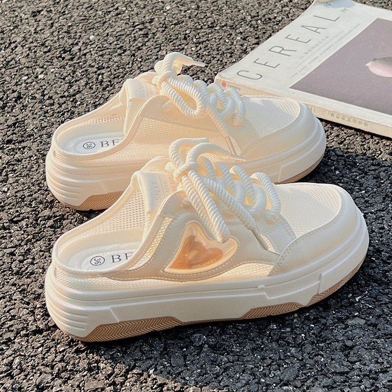 Zapatos de mujer de verano zapatos blancos nuevos zapatos de malla transpirables zapatos casuales zapatos deportivos