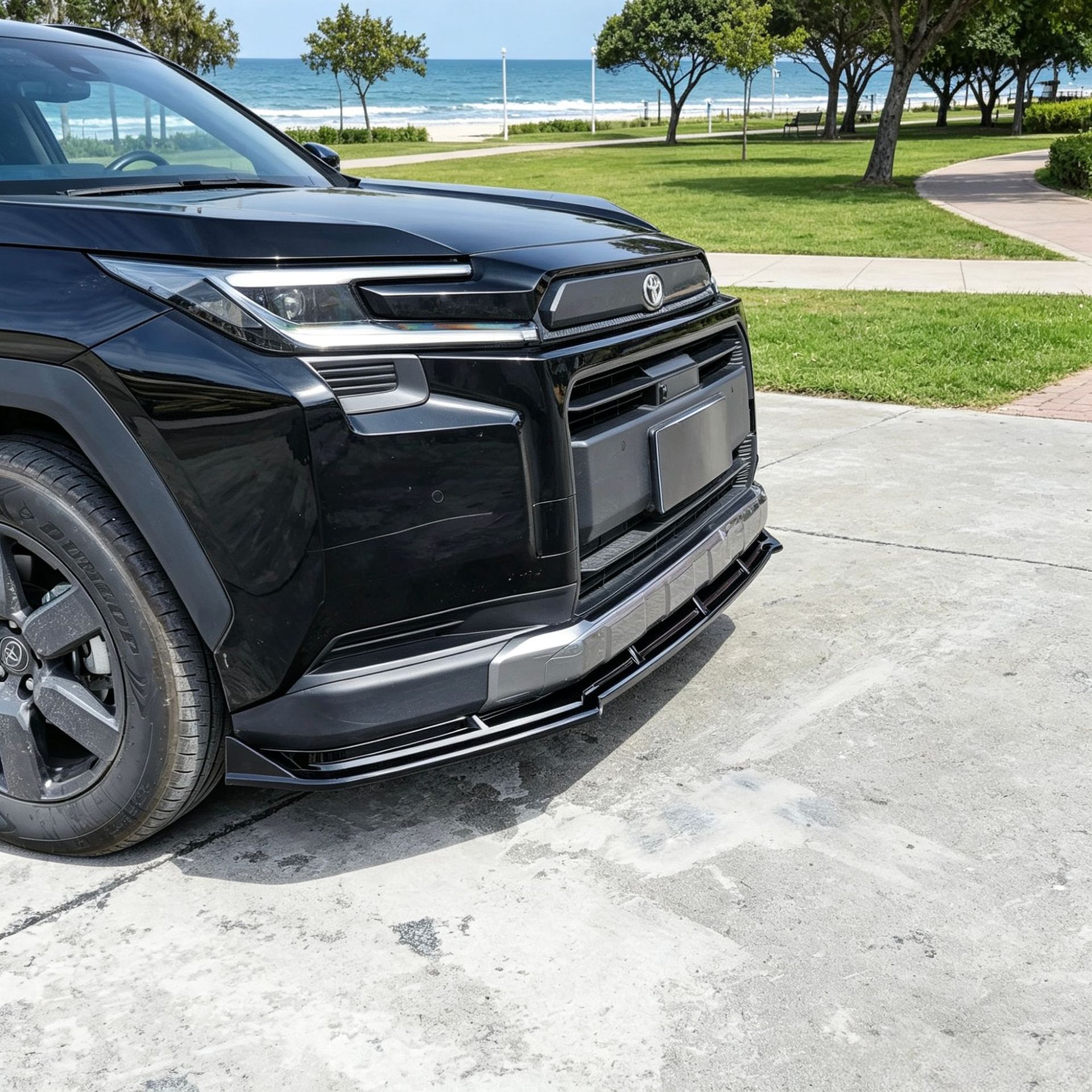Suitable for 26 Models of Rav4, Rongfang, and Wildlander Modified Front Spoiler, Side Skirts, Rear Bumper, Roof Wing, Rear Diffuser, and Louvered Spoiler