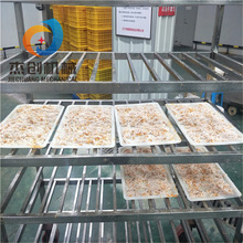 鸡肉条裹面包糠机 食品裹面包屑机器 全自动裹糠机研发生产厂家