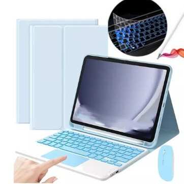 Suitable for Ipad11 A16 Tablet Protective Case Air7 Backlight Wireless Bluetooth Keyboard 10Th Generation 10.9 Pen Slot Leather Case Suitable for Ipad11 A16 Tablet Protective Case Air7 Backlight Wireless Bluetooth Keyboard 10Th Generation 10.9 Pen Slot Leather Case