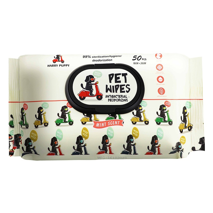 Pet Wipes for cats and dogs eye cleaning tear-removing deodorant foot-free cleaning supplies wet tissue