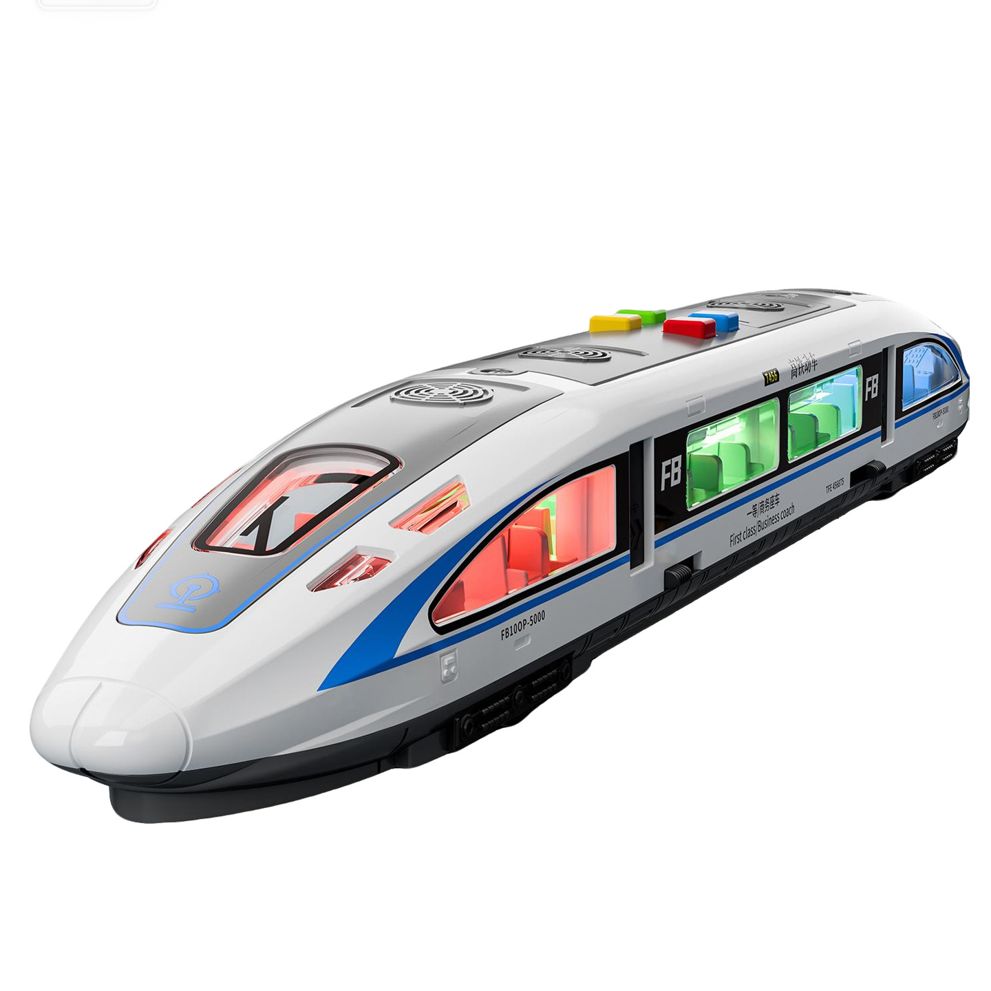Juguetes de tren de alta velocidad para niños Juguetes de educación temprana para bebés Modelo de tren eléctrico EMR image 5