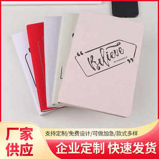in stock small fresh day book portable creative linen hand book notebook custom LOGO business notepad batch
