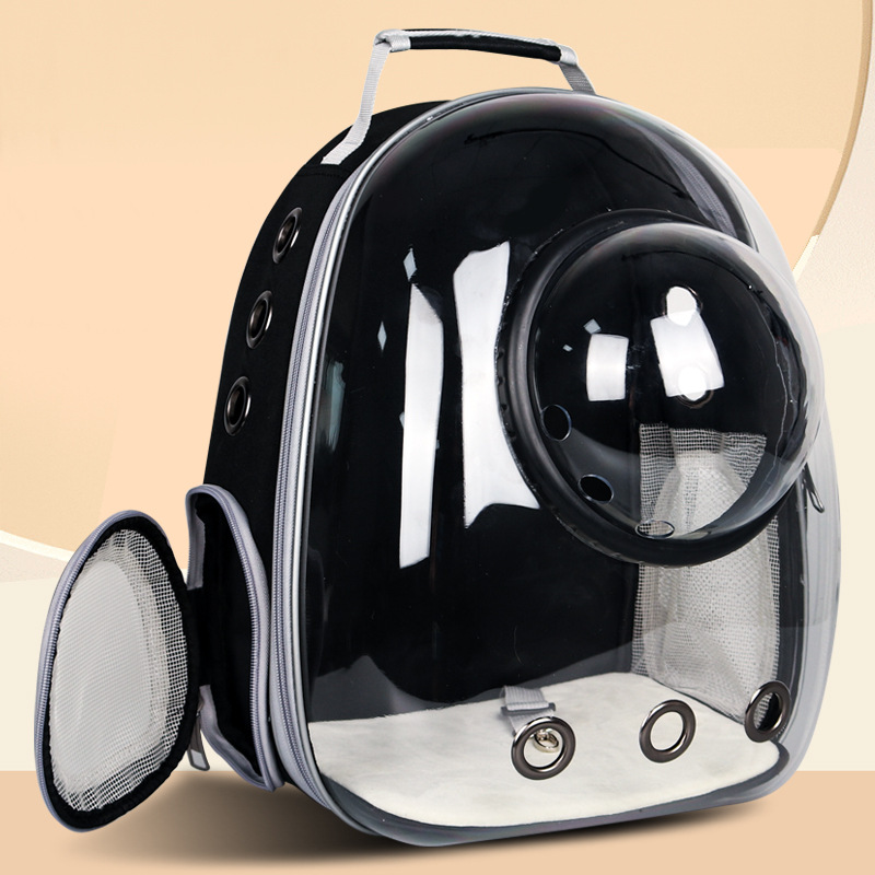 --빠른 배송을 위한 재고 있음--측면 개구부가 있는 업그레이드된 대용량 공간 캡슐-투명 검정색(12홀+