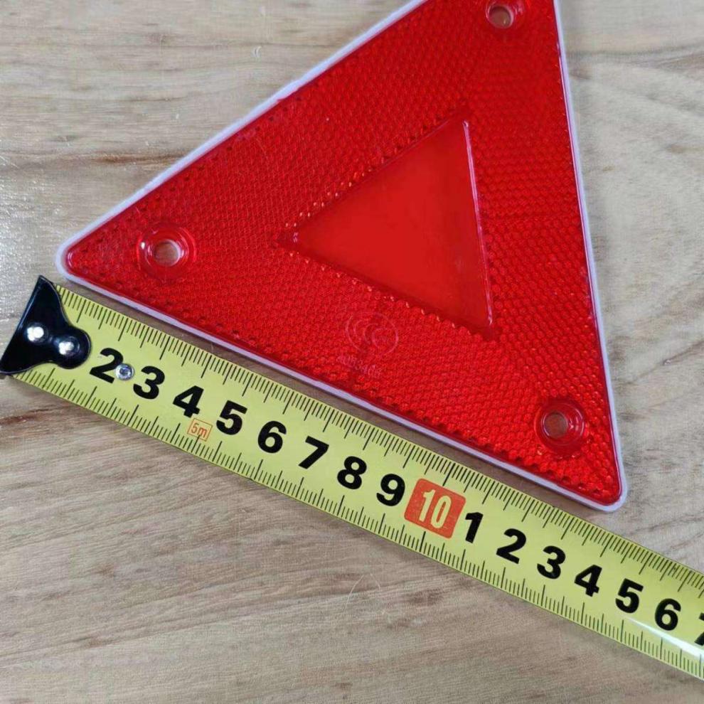 Small Triangular Warning Sign, Truck Triangle Light, Rear Reflector, Trailer Rear Bumper Triangle Sign, Universal