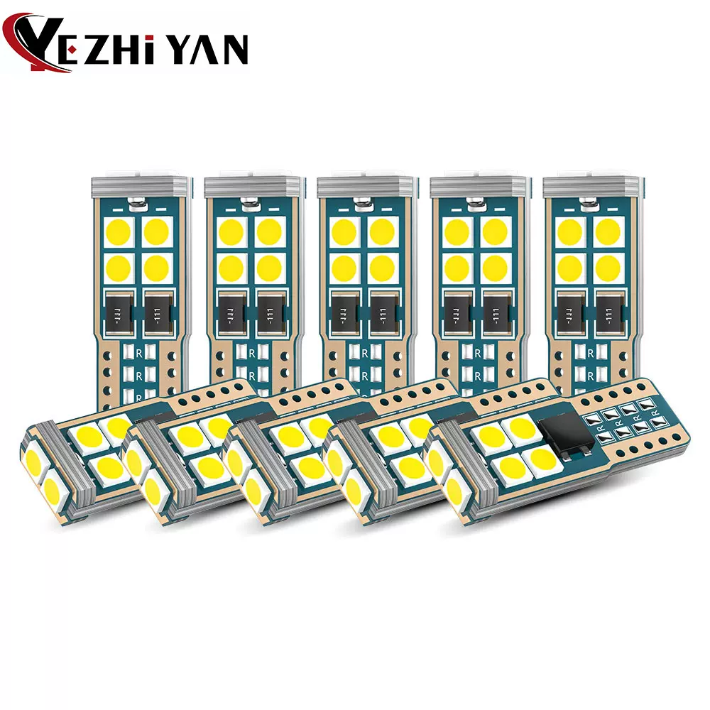 跨境货源 T10示宽灯led 10灯 3030牌照灯 w5w解码示廓小灯 汽车灯