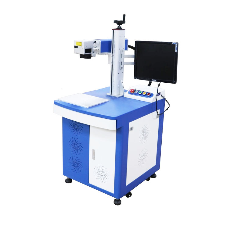 全自动EP端泵激光打标机30w20w激光镭雕机金属塑料按键激光镭射机